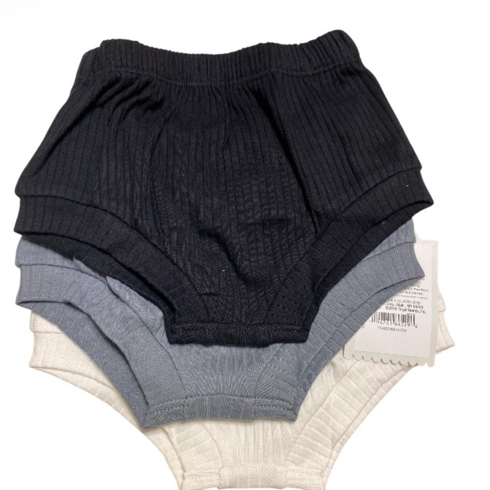 Cloud Island Cozy Comfy Bloomers - Black, Gray, and Cream 3 Pack NWT
